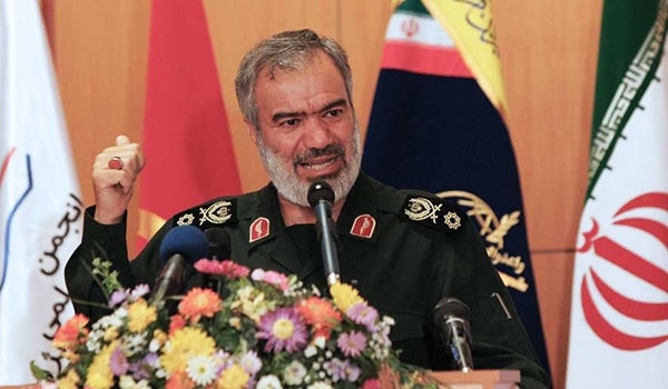 The Islamic Revolution Guards Corps (IRGC) Navy Commander Rear Admiral Ali Fadavi