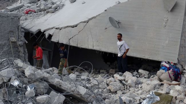 damaged house in syria