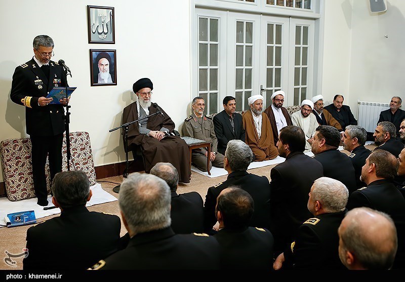 khamenei meeting with navy officials