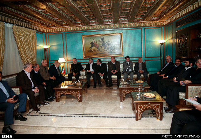 larijani meeting palestinian in syria