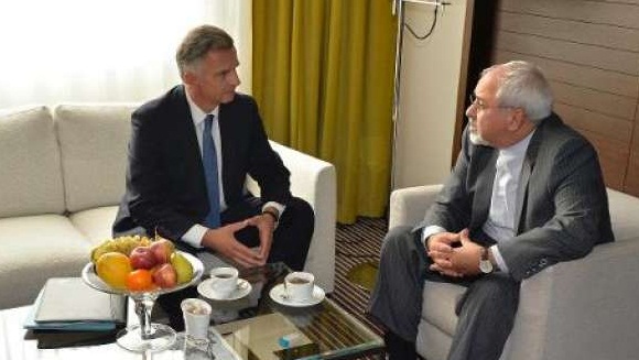 Didier Burkhalter and zarif Davos