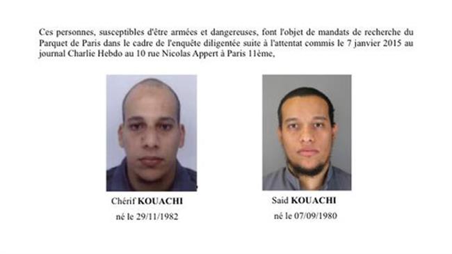 French police released a wanted poster for the two gunmen after the attack on Charlie Hebdo