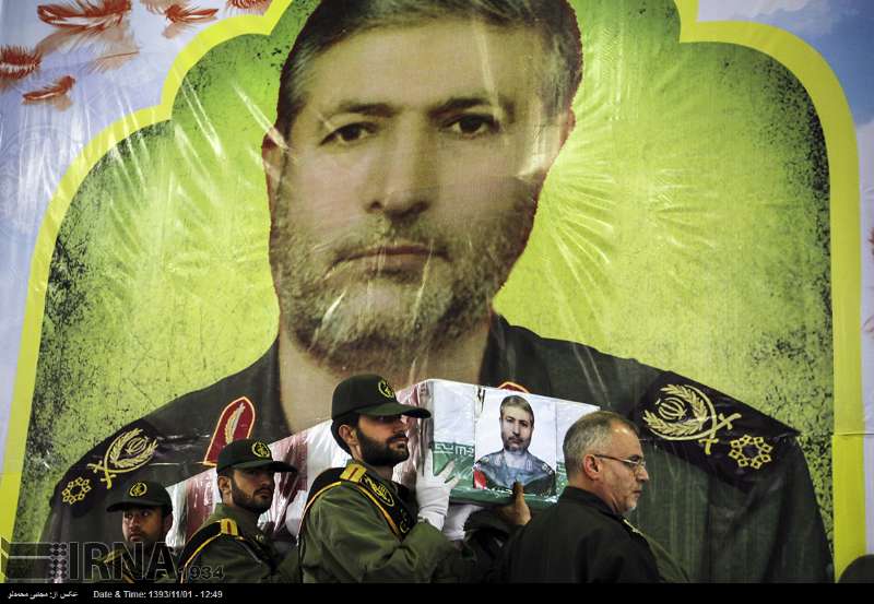 Iran holds funeral for IRGC commander killed in Israel's assault on Syria