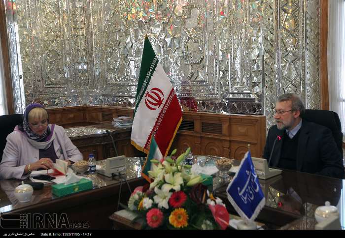 Larijani & Claudia Roth