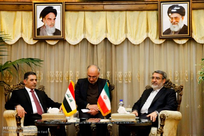 Mohammed Salem al-Ghabban and rahmani fazli in tehran