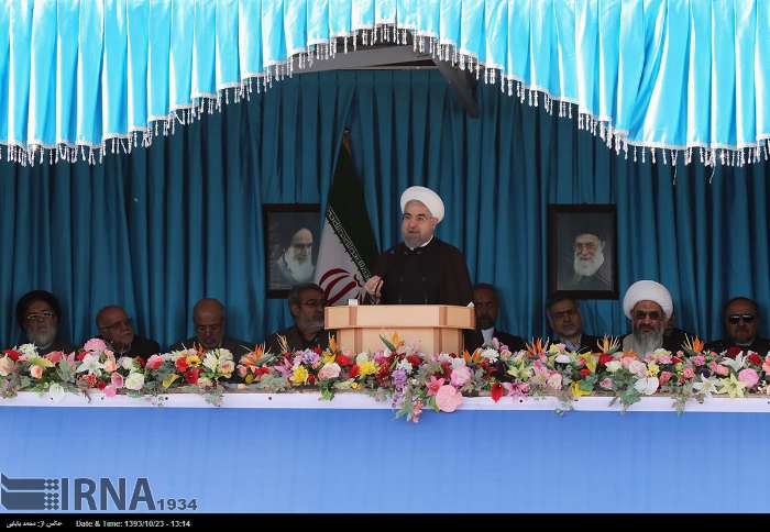 Rouhani in Bushehr