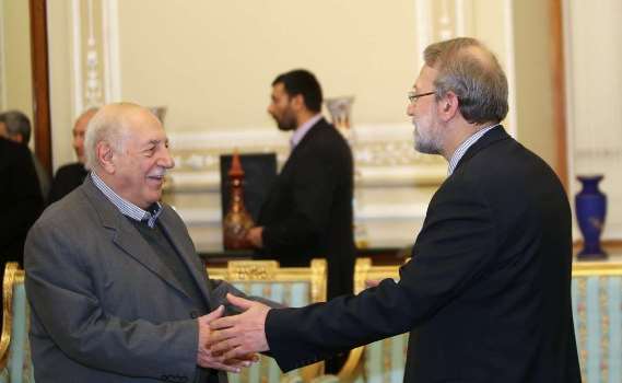 ahmad jibril and larijani in tehran