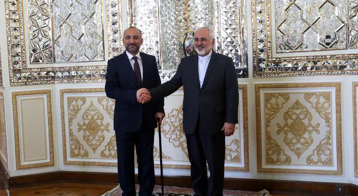javad zarif and hanif atmar