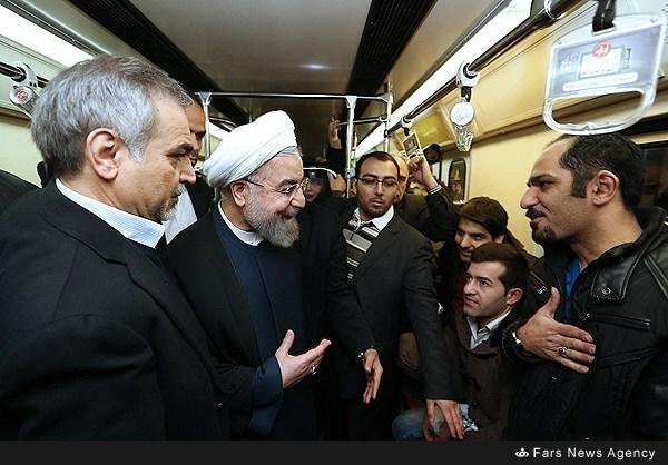 rouhani in metro