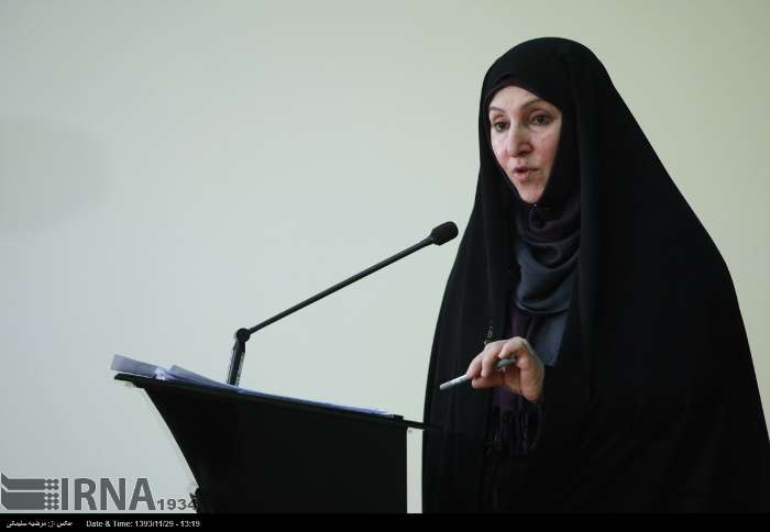 Iran's Foreign Ministry Spokeswoman Marzieh Afkham holds weekly press conference