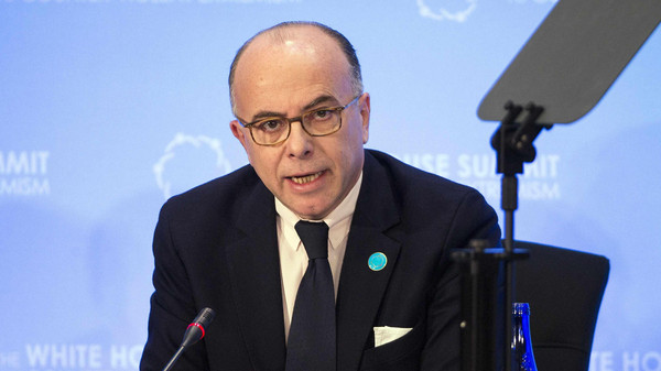 French Interior Minister Bernard Cazeneuve speaks at the Ministerial meeting on Foreign Fighters during in Washington Feb. 19, 2015. (Reuters)