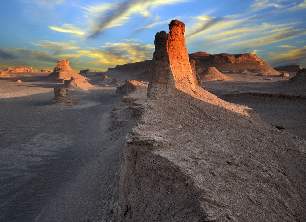 Shahdad yardangs (kaluts) in Kerman Province of southeastern Iran