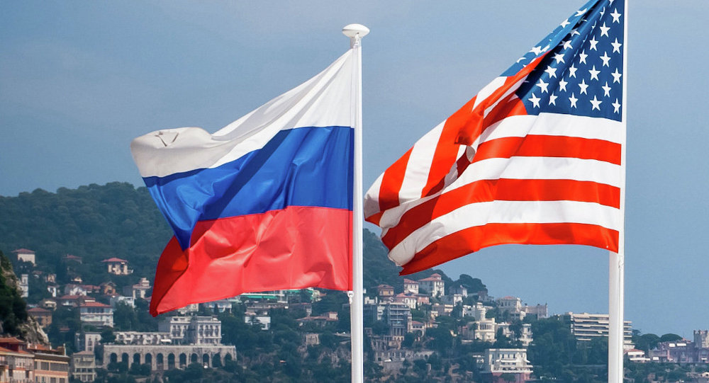 Flags of Russia & US