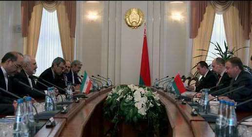 Iran's FM Zarif meets Belarus Prime Minister Andrei Kobyakov in Minsk