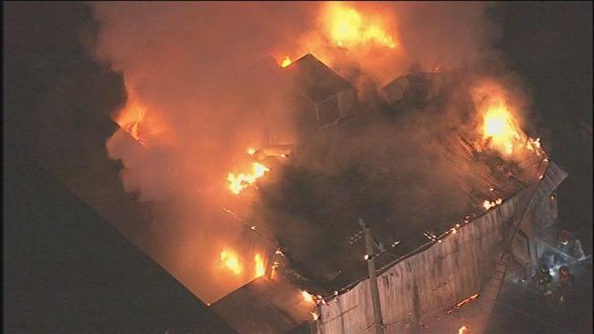 Firefighters worked to put out flames that broke out at an Islamic institute in southeast Houston.