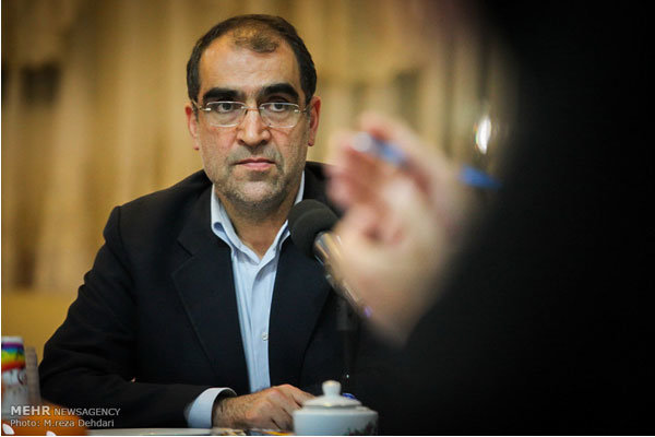 Iran's Health Minister Hassan Ghazizadeh Hashemi