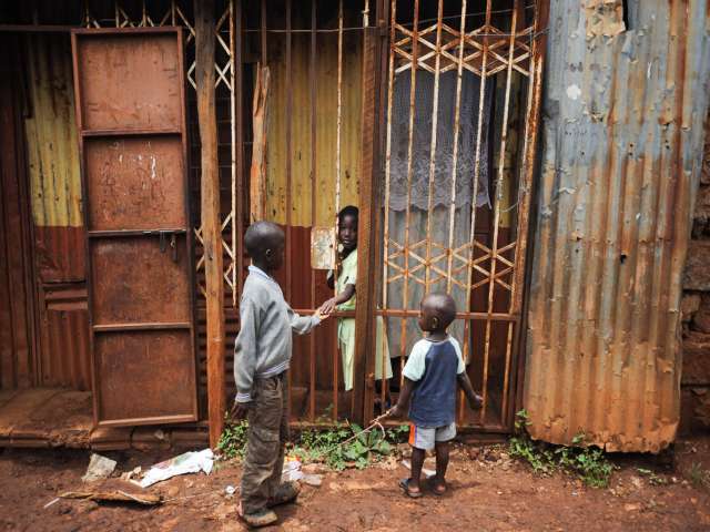 File photo shows Kenyan children.