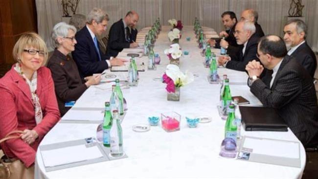 The Iranian and US delegations hold a second round of nuclear negotiations in the Swiss city of Montreux on February 23, 2015
