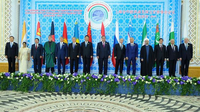The Shanghai Cooperation Organization (SCO) summit meeting in Tajikistan (Sep. 2014)