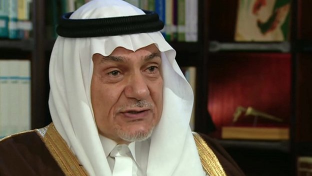 Prince Turki al-Faisal says Iran is a "disruptive player" in the Arab world