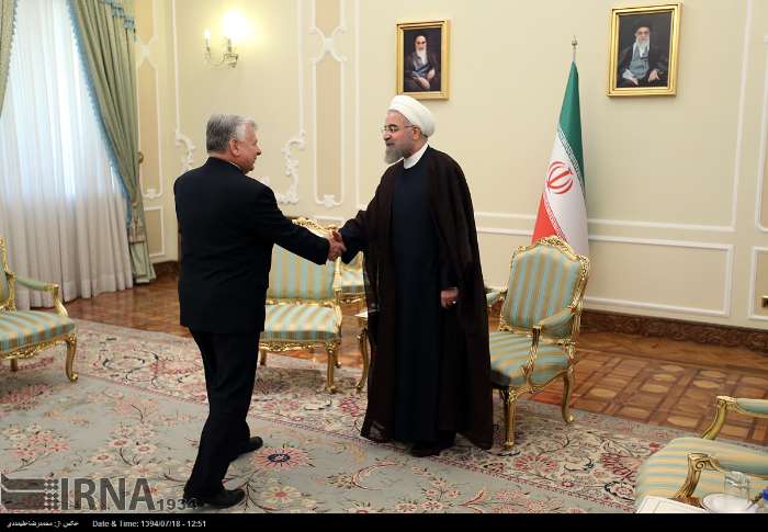 Rouhani meets the Poland senate speaker