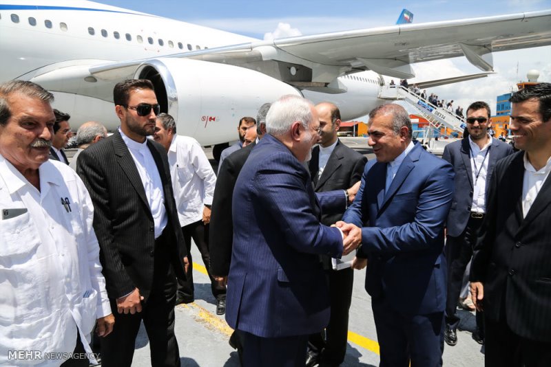Zarif arrives in Cuba