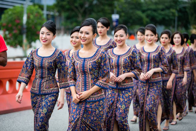 attractive hospitality uniform- booking the plane ticket 3